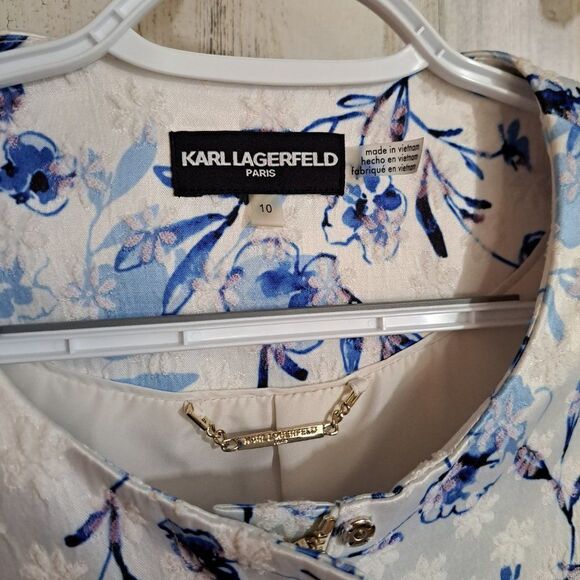 Karl Lagerfeld Floral Print Evening Jacket - Picture 4 of 7